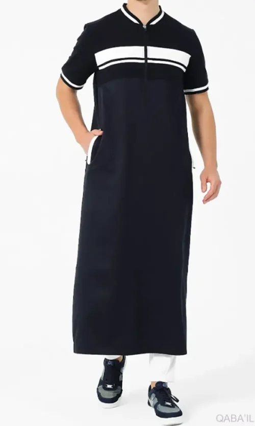 Qamis Long Navy R24